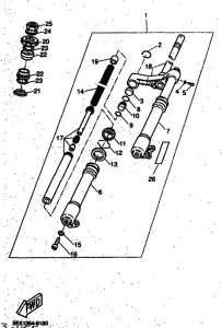 CW50RS Вилка передней оси