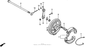 Z50R Задний тормоз