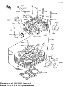 EX305 Cylinder head / cover