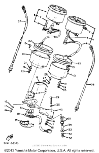 XS650SJ Speedometer tachometer