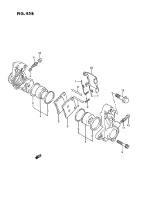 GSX1100 Передний суппорт тормозной