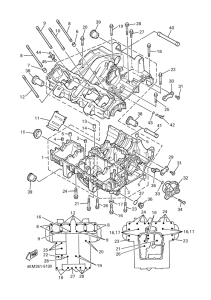 XJ900S Картер двигателя