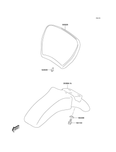KDX50 Переднее крыло