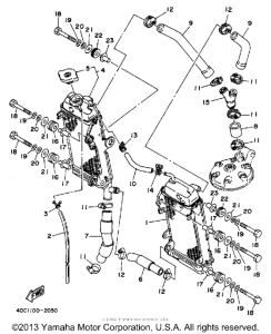 WR250Z Radiator - hose