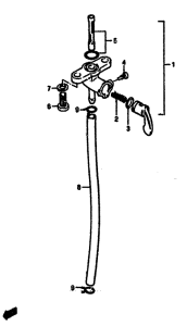 RM125 Топливный кран