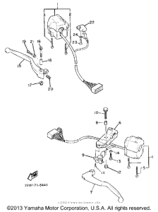 FZ600U Рулевые переключатели