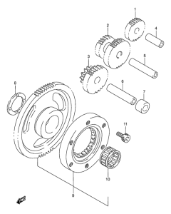 DR250 Муфта стартера