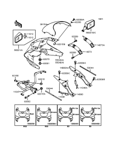 ZX250 カウリング