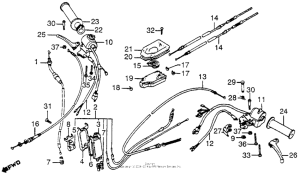 NN50 Control levers + switches + cables