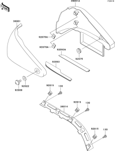 VN800 Боковые обтекатели