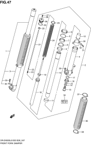DR-Z400 Демпфер передней вилки