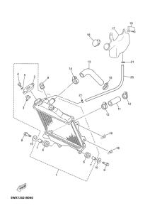 TZR50 Radiator & hose