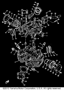 TX650A Cylinder head - cylinder head cover