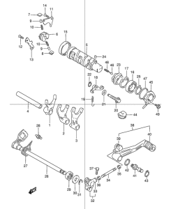 GSX1200 Переключение передач
