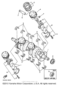 FZR600AC Crankshaft-piston