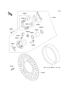 EN500 Передний тормоз