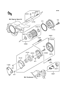 BJ250 Масляный насос и фильтр