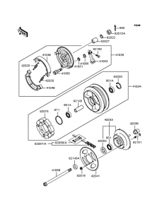 BJ250 Заднее колесо и цепь