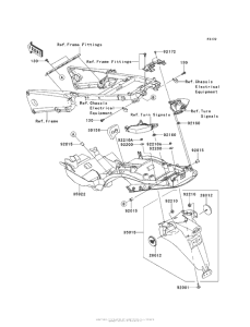 ZX1400 Заднее крыло