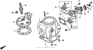 CR250R Головка цилиндров