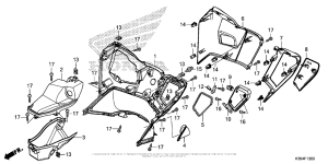 PCX150 Внутренняя облицовка