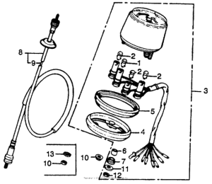 CT125 Спидометр