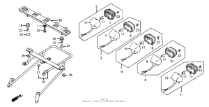CB125T Rear pilot lamp