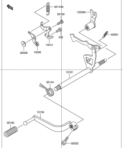 DR-Z110 Переключатель передач