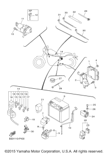 XVS950CR Электрика 2