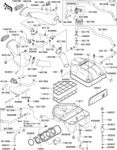 ZX1100 Air cleaner(1 / 2)