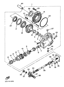 XV500 Ведущий вал
