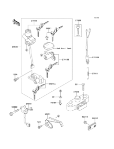EJ650 Замок зажигания