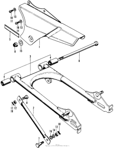 SL70 Swingarm + chain case