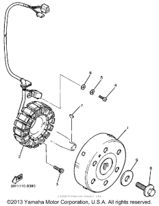 FZR400U Генератор