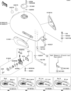 EJ650 Топливный бак