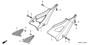 CBF250 Боковая крышка