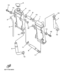 YZ125L Radiator. hose