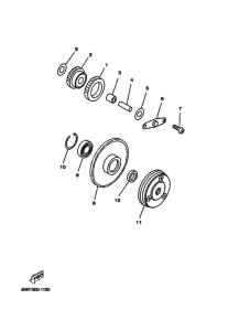 YP125D Стартер