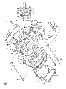 VS800 Головка цилиндров