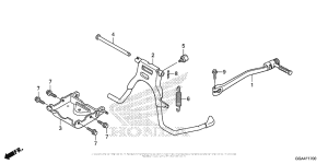 NPS50 Stand + Kick Starter Arm