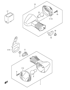 DR-Z400 Поворотники