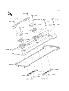 ZR750 Крышка головки цилиндров