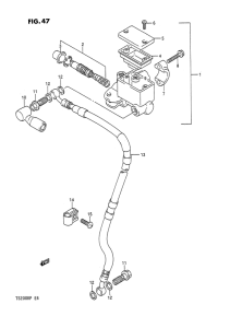 TS200 Передний тормозной цилиндр