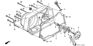 C50 Крышка картера правая