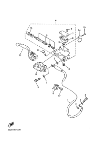 YZ426F Передний тормозной цилиндр