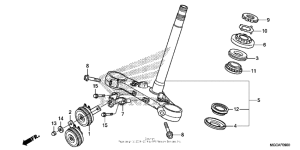 CB1100S (ABS) Траверса нижняя