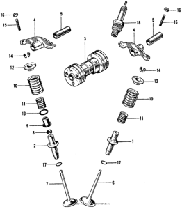 S65 Распределительный вал и клапана