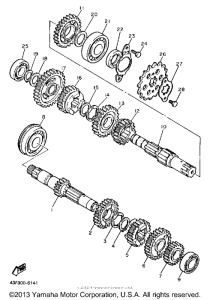 XT600WC (CA ED.) Трансмиссия