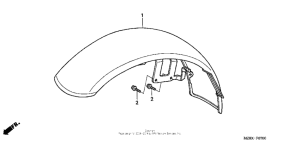 VT600CD Переднее крыло