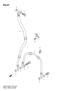GSX-R1000 Передние тормозные трубки